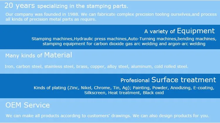 Customized Metal Bending Oxidation Machines Parts Sheet Metal Stamping for Cutting Stamping Product with Forming Process Multi-Position Metal Stamping