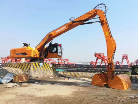 Garra rotativa, máquina de manuseio de materiais estacionária Ygz420 descarregamento de doca